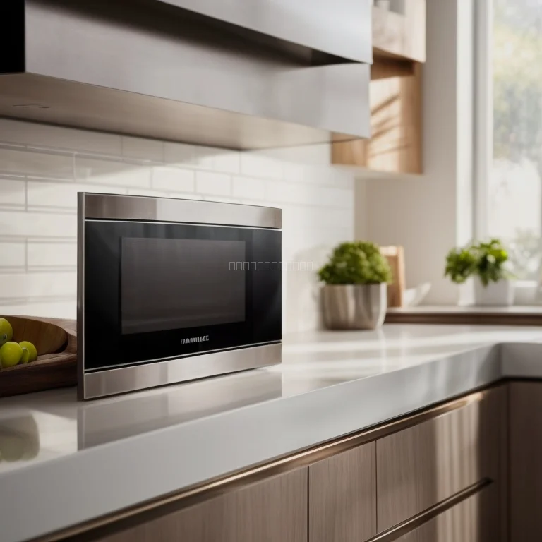 Dampfara AI-Mikrowelle in moderner Küche